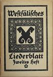 Titelseite „Westfälisches Liederblatt”